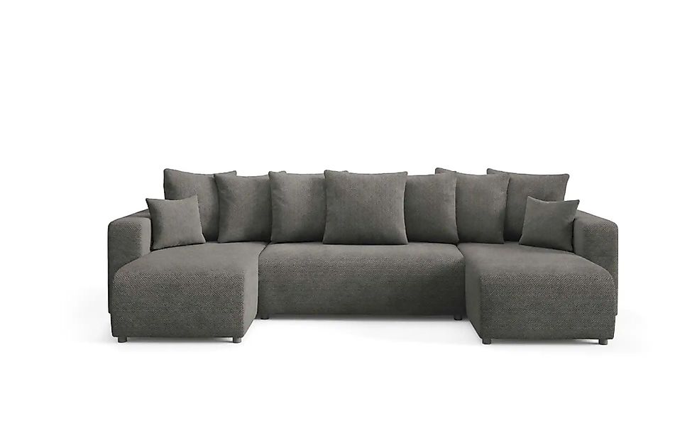 Wohnlandschaft mit Schlaffunktion Evora ¦ grau ¦ Maße (cm): B: 318 H: 88 Po günstig online kaufen