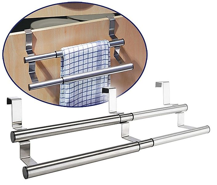 Gravidus Handtuchstange Edelstahl Handtuchhalter Schranktür ausziehbar günstig online kaufen