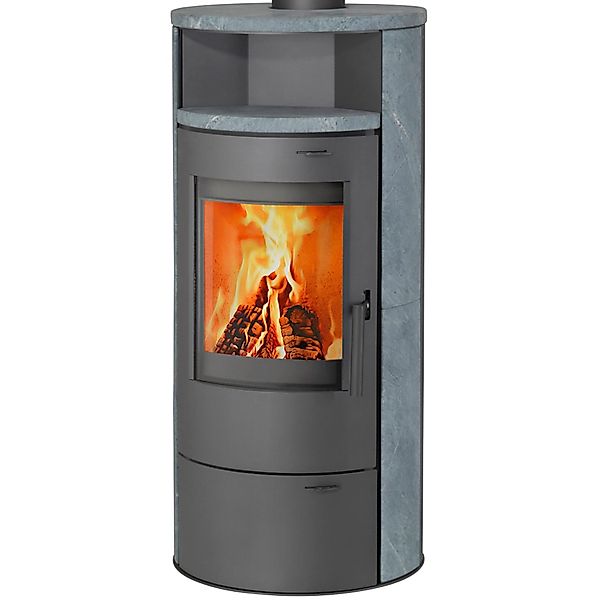 Thermia Kaminofen München V3 Gussgrau / Speckstein, 7 kW, Dauerbrand günstig online kaufen