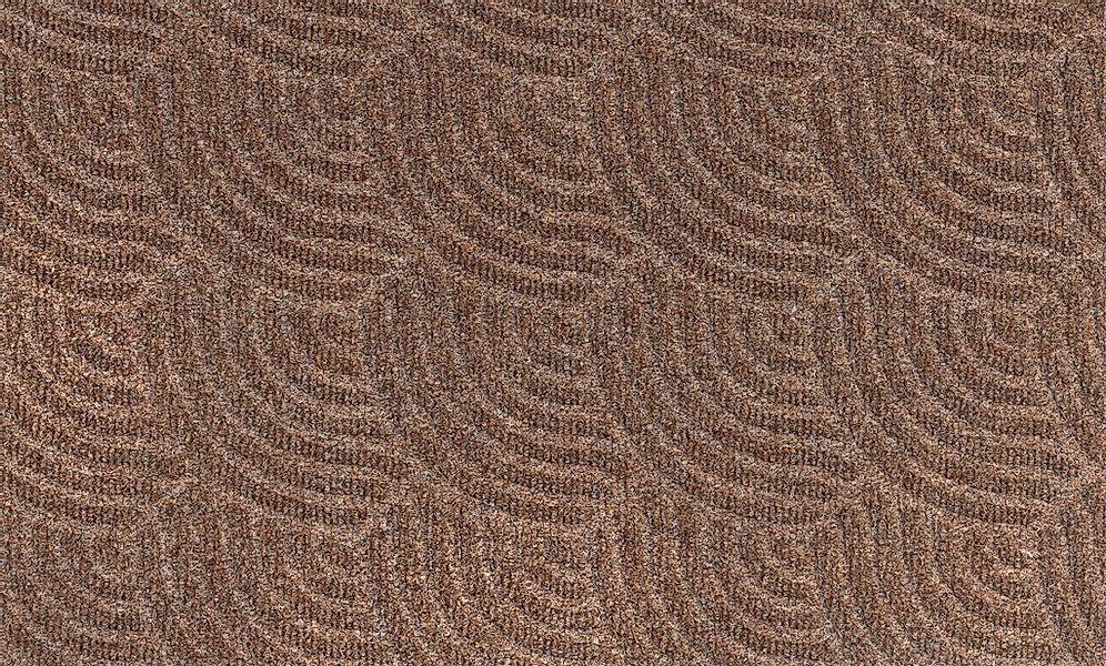 wash+dry by Kleen-Tex Fußmatte "DUNE Waves taupe" rechteckig 8 mm Höhe günstig online kaufen