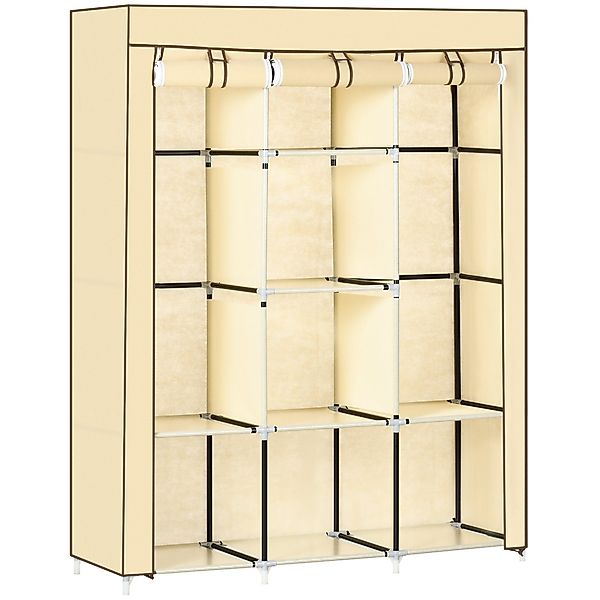 HOMCOM Stoffschrank Faltschrank, Faltbare Garderobe aus günstig online kaufen