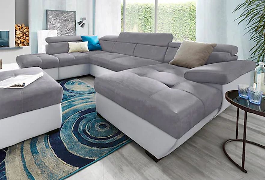 COTTA Wohnlandschaft "Speedway U-Form" mit Kopfteilverstellung, wahlweise m günstig online kaufen