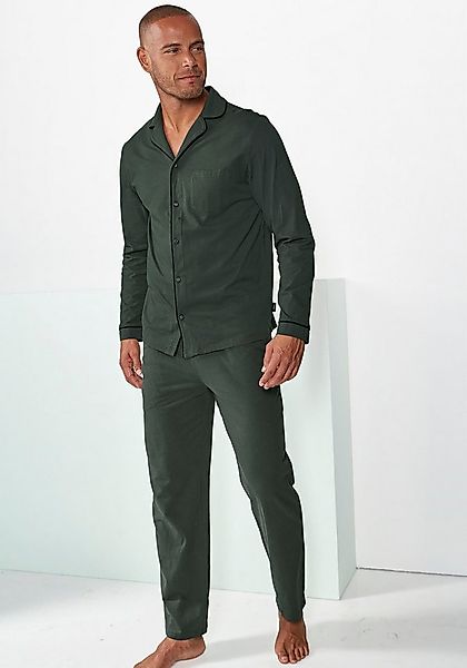 s.Oliver Pyjama (2 tlg., 1 Stück) Schlafanzug in klassischer Schnittführung günstig online kaufen