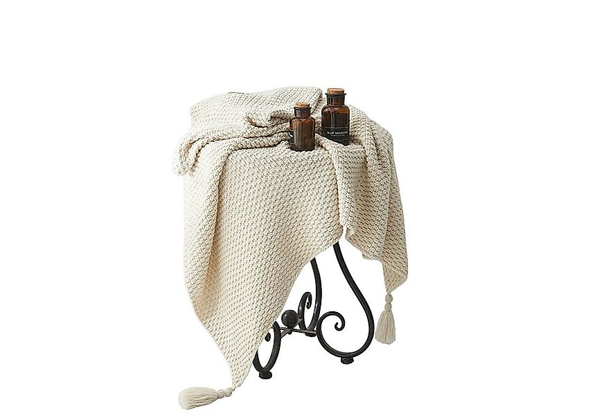 Wohndecke Quasten Gestrickte Decke Warm Babydecke Sofa Tagesdecke, Qelus günstig online kaufen