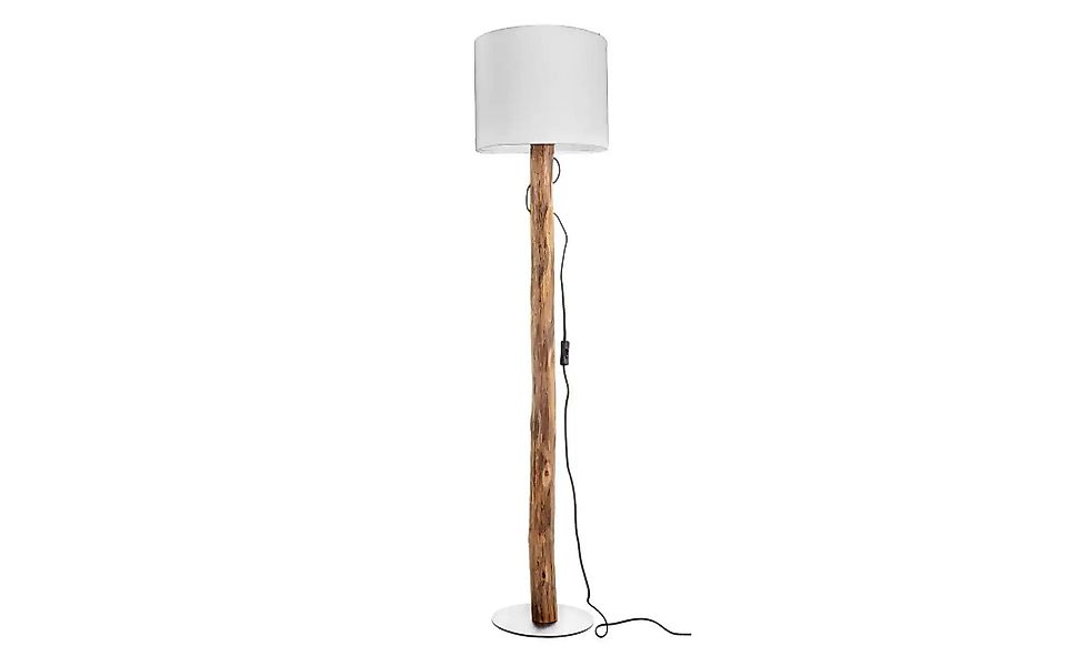 NOWA Stehlampe NORIN, ohne Leuchtmittel, Stehleuchte, Holz, naturgewachsen, günstig online kaufen