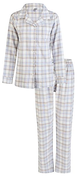 By Louise Schlafanzug Damen Flanell Pyjama günstig online kaufen