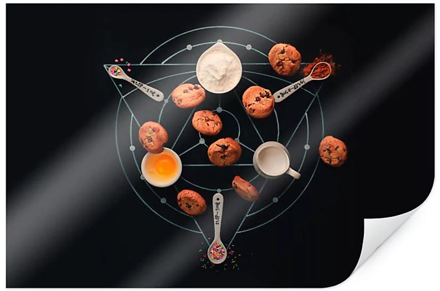 Wall-Art Poster "Geometrische Alchemie Küche", Küche, (1 St.) günstig online kaufen