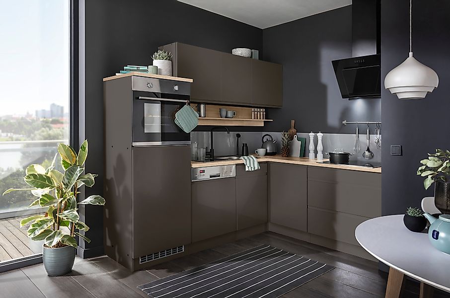 KOCHSTATION Winkelküche "KS-Virginia" Stellbreite 230/190 cm, ohne E-Geräte günstig online kaufen