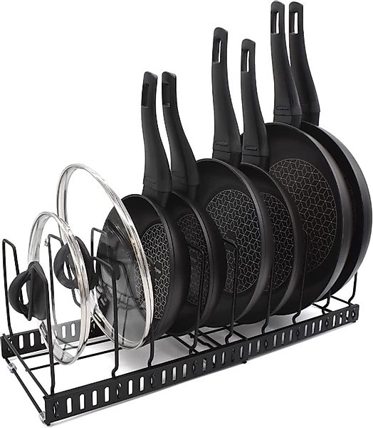 JOEJI’S KITCHEN Kochbesteckhalter Deckelhalter Verstellbare Fächer günstig online kaufen
