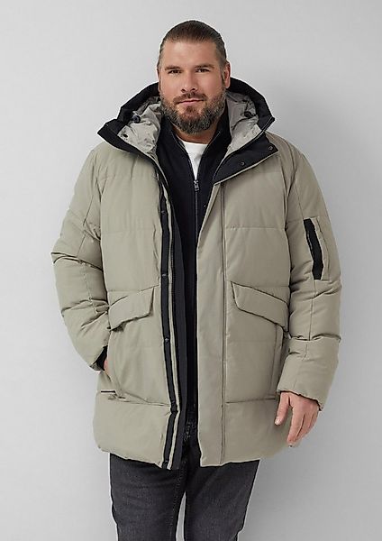 s.Oliver Winterjacke Outdoor-Jacke Wasserabweisender Puffer-Parka mit Kapuz günstig online kaufen