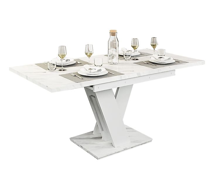 Compleo Esstisch Vinci Esszimmertisch, ausziehbar 120-160 günstig online kaufen