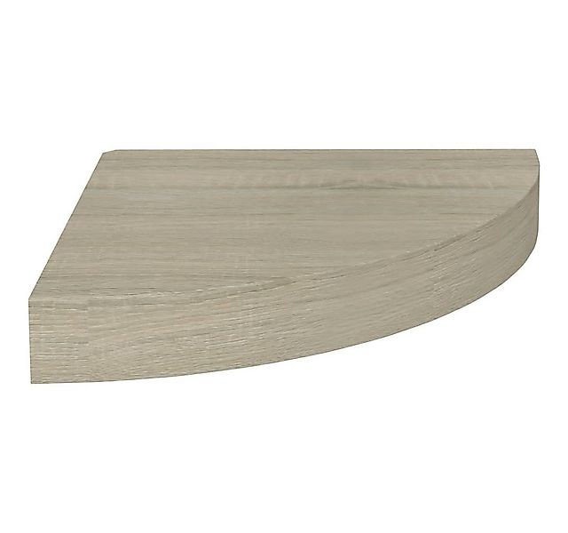 furnicato Wandregal Eck-Schweberegal Eichen-Optik 25x25x3,8 cm MDF, 1-tlg. günstig online kaufen