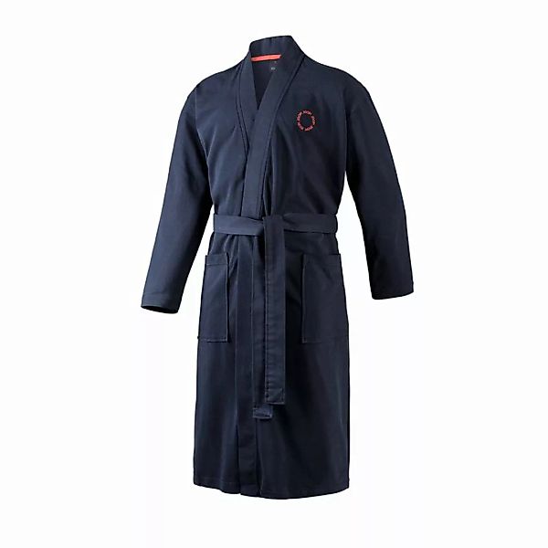 JOOP! Herren Bademantel - Kimono, Logo, Baumwolle Blau 54/56 günstig online kaufen