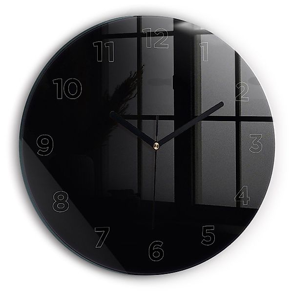 Tulup Wanduhr Glasrunde Uhr Moderne Glaswanduhr günstig online kaufen
