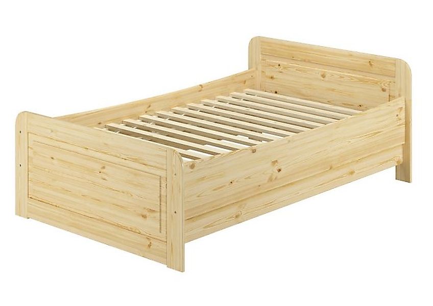 ERST-HOLZ Einzelbett Bett Extra Hoch 120 x 220 Kiefer Massiv Überlänge mit günstig online kaufen