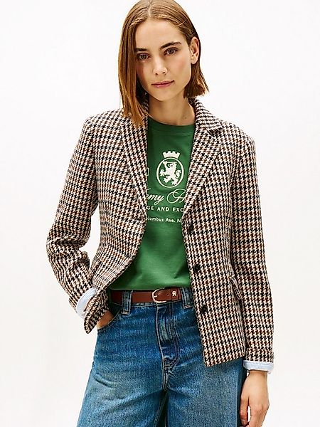 Tommy Hilfiger Kurzblazer HERITAGE CHECK BLAZER aus reiner Wolle günstig online kaufen