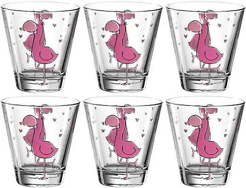 LEONARDO Kinderbecher »BAMBINI Flamingo«, (Set, 6 tlg.), 215 ml, 6-teilig günstig online kaufen