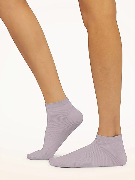 Wolford - Shiny Sneaker Socks, Frau, mauve/silver, Größe: M günstig online kaufen