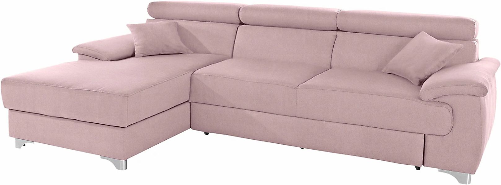 DOMO collection Ecksofa "Trento L-Form, mit Kufenfuß oder Einzelfuß", wahlw günstig online kaufen