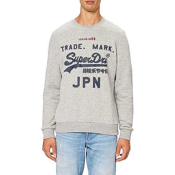 Superdry Vintage Lopo Ac Crew Sweatshirt M Athletic Grey Marl günstig online kaufen