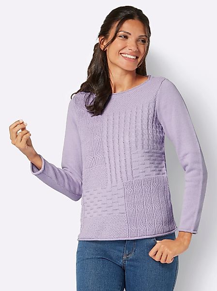 Sieh an! Strickpullover Langarm-Pullover günstig online kaufen