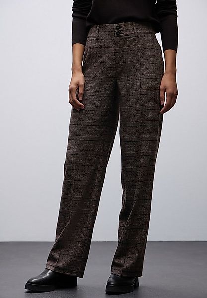 STREET ONE Stoffhose mit Karo Muster günstig online kaufen