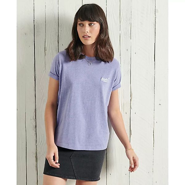 Superdry Orange Label Classic Kurzarm T-shirt M Lavender Marl günstig online kaufen