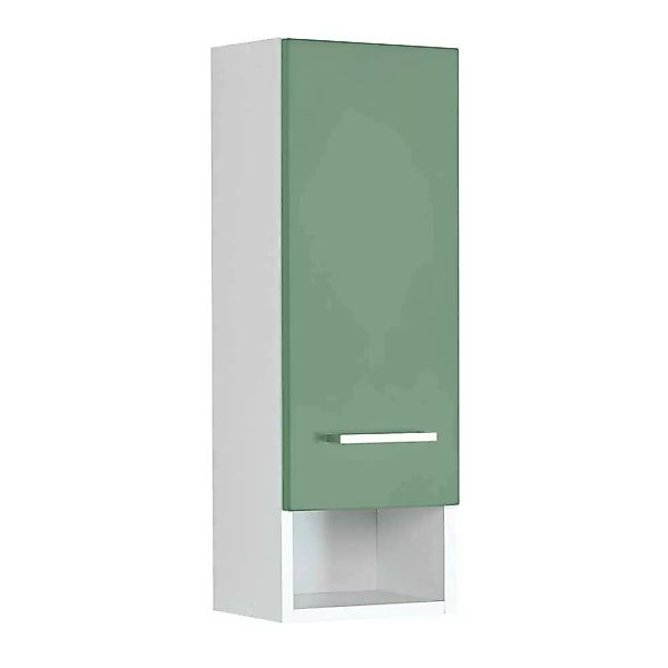 Badezimmer Oberschrank in Grün und Weiß 25 cm breit günstig online kaufen