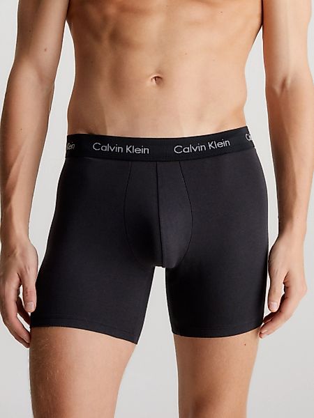 Calvin Klein 3-er Set Boxer Briefs Schwarz mit verschiedenfarbigen Webbund günstig online kaufen