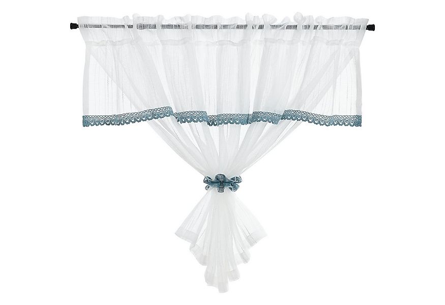 Delien Scheibengardine (1 St), Stangendurchzug, transparent, Landhaus Leine günstig online kaufen