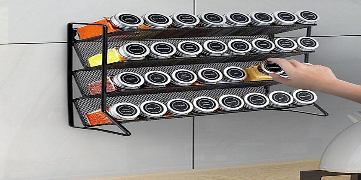 Youyijia Gewürzregal 4-stöckiges Gewürzregal Stehend Gewürzregale für Gewür günstig online kaufen