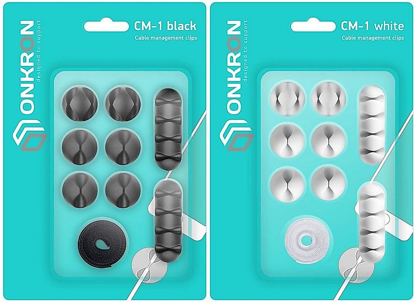 ONKRON Klebeband CM1 Kabel Halterung Kabelhalter Satz (Packung, Klebeband + günstig online kaufen