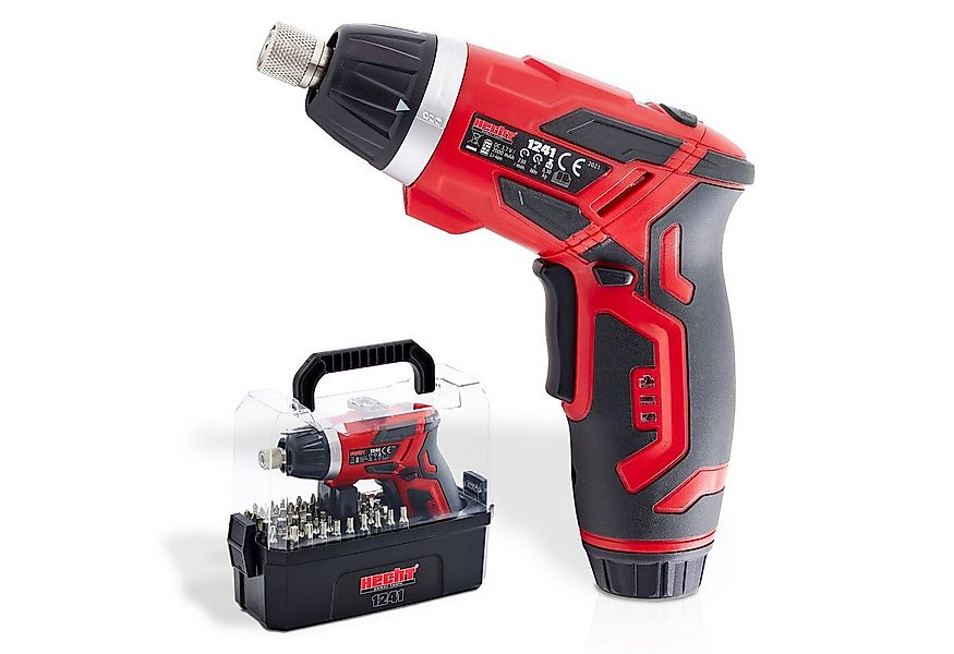 Hecht Akku-Schrauber mit 3,4V/2Ah Akku und 52-teiliger Bitsatz, 230 U/min, günstig online kaufen