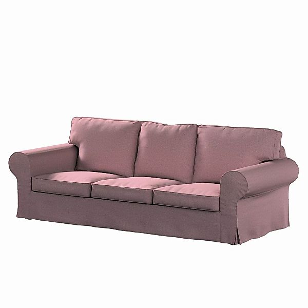Bezug für Ektorp 3-Sitzer Sofa nicht ausklappbar, schwarz--rosa, Sofabezug günstig online kaufen