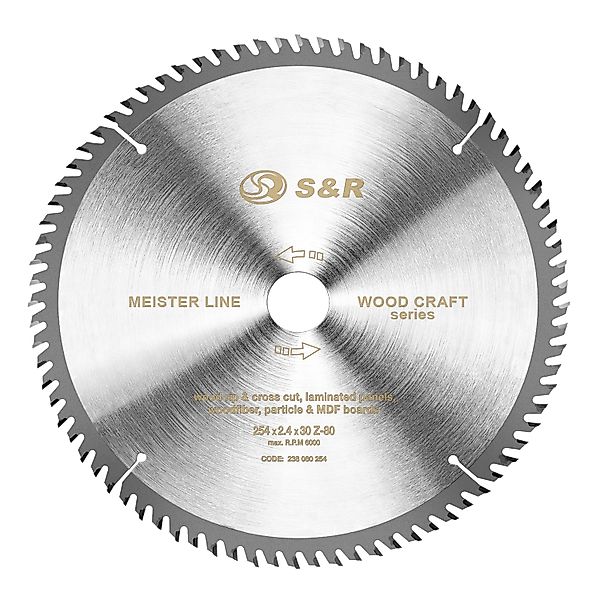 S&R Kreissägeblatt 254 x 30 x günstig online kaufen