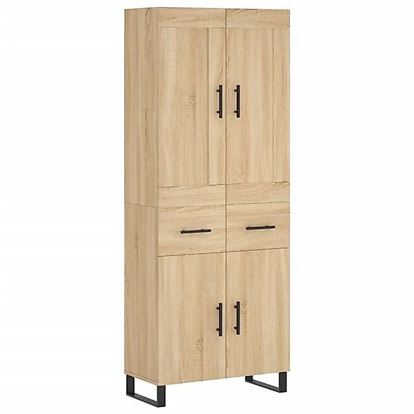 vidaXL Highboard Sonoma-Eiche 69,5x34x180 cm Holzwerkstoff 3199900 günstig online kaufen