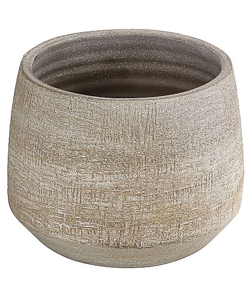 Dehner Blumentopf Elias, versch. Größen, Keramik, creme, handgefertigt, rob günstig online kaufen