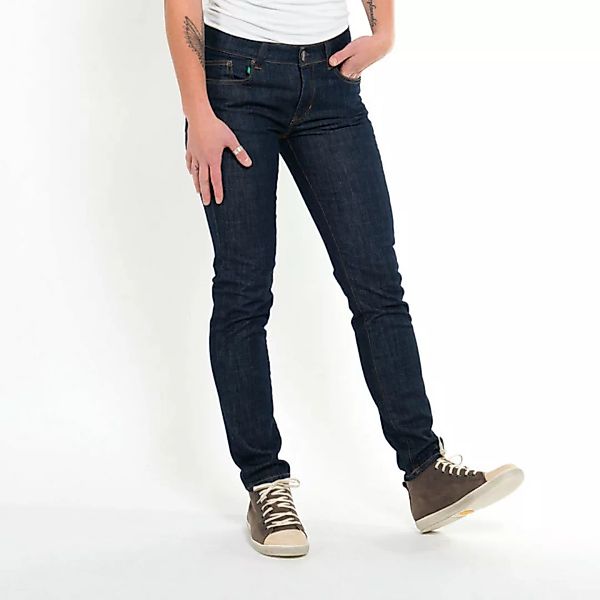 Dunkelblaue Jeans Slimmy Navy, Schmales Bein, Tiefer Bund, Bio-cotton günstig online kaufen