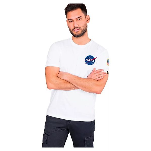 Alpha Industries Space Shuttle Kurzärmeliges T-shirt M White günstig online kaufen