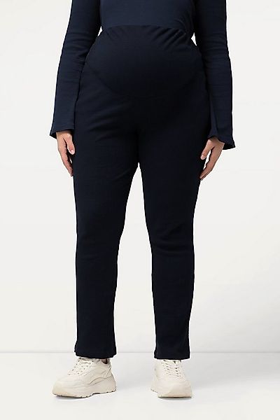 Ulla Popken Leggings Jerseyhose Rippjersey Elastikbund Schlag Schwangerscha günstig online kaufen