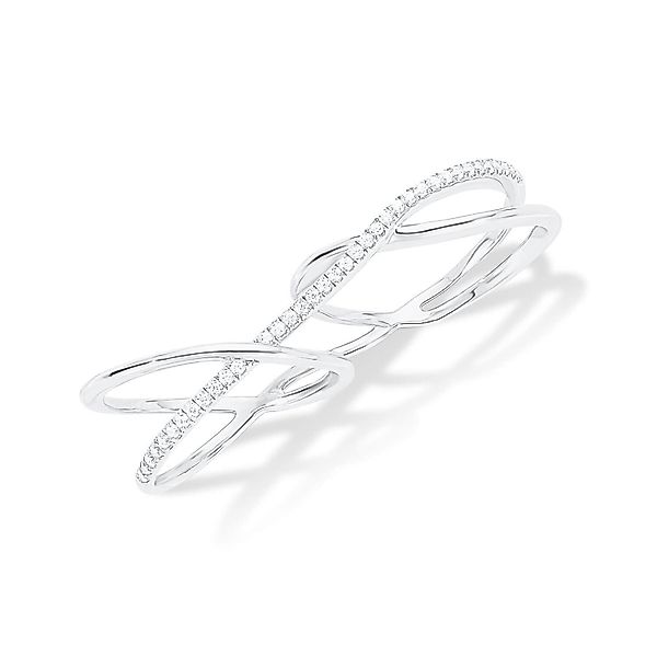 s.Oliver Silberring 925 Doppelring X Zweifingerring günstig online kaufen