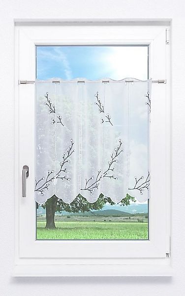 LYSEL® Scheibengardine Alisar (1 St), transparent, HxB 60x48cm günstig online kaufen