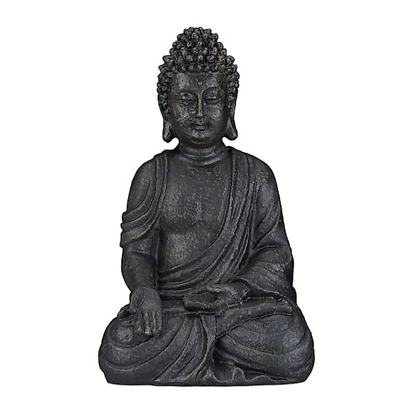 relaxdays Buddhafigur Buddha Figur sitzend 40 günstig online kaufen