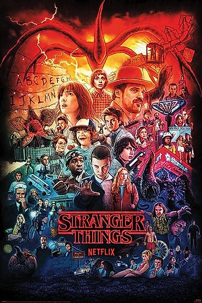 PYRAMID Poster Stranger Things 4 Poster Seasons Montage 61 x 91,5 cm günstig online kaufen