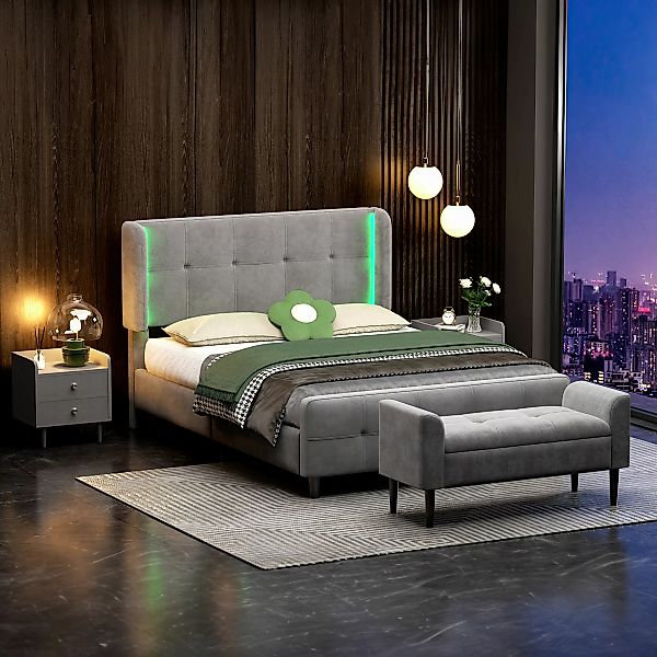HAUSS SPOLE Polsterbett Komplettschlafzimmer Set Polsterbett, günstig online kaufen