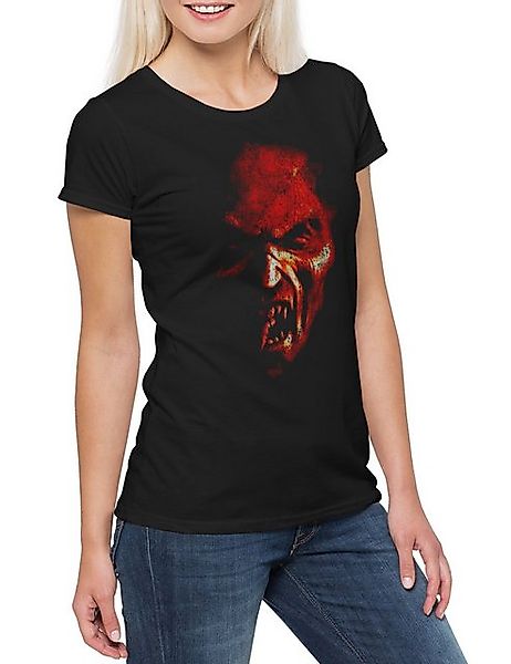 Urban Backwoods Print-Shirt Demon Head Damen T-Shirt Pentagramm Dämon Satan günstig online kaufen