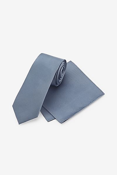 Next Krawatte Hochzeitsset: Seidenkrawatte und Einstecktuch-Slim günstig online kaufen