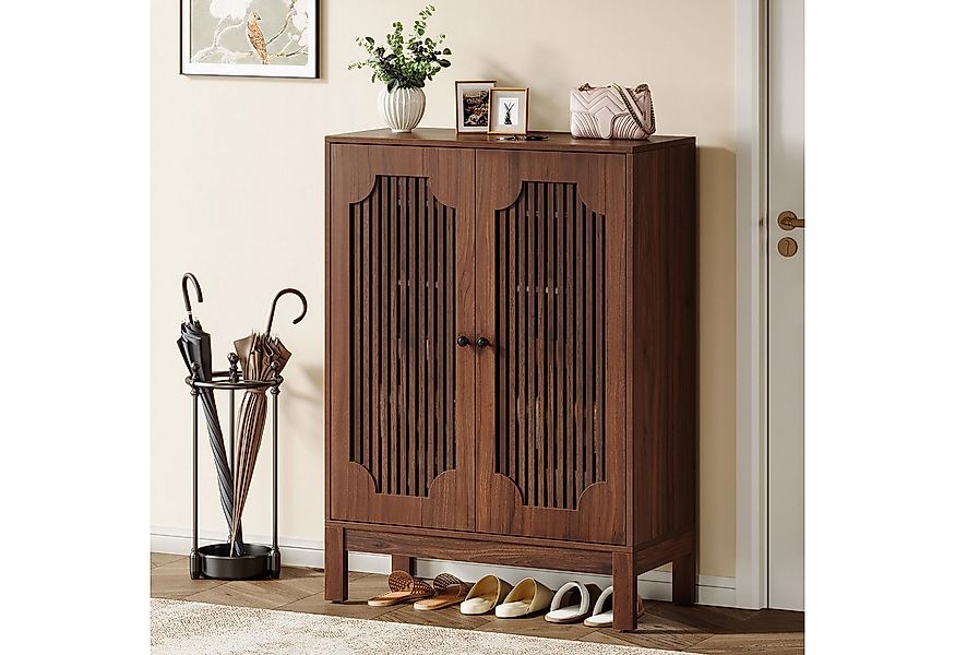 Tribesigns Schuhschrank Schuhregal mit 6 Etagen und Türen, Schuhaufbewahrun günstig online kaufen