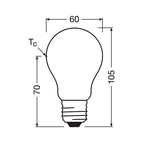 OSRAM LED-Leuchtmittel Birne matt E27 3,8W 4000K 806lm dim günstig online kaufen