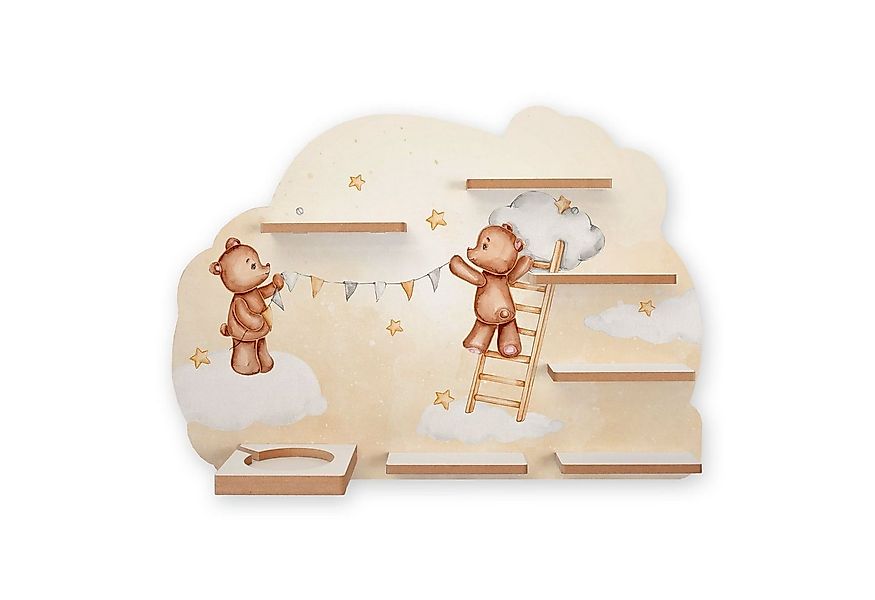 Kreative Feder Wandregal MUSIKBOX-REGAL Teddys beim Schmücken, für TONIE-BO günstig online kaufen